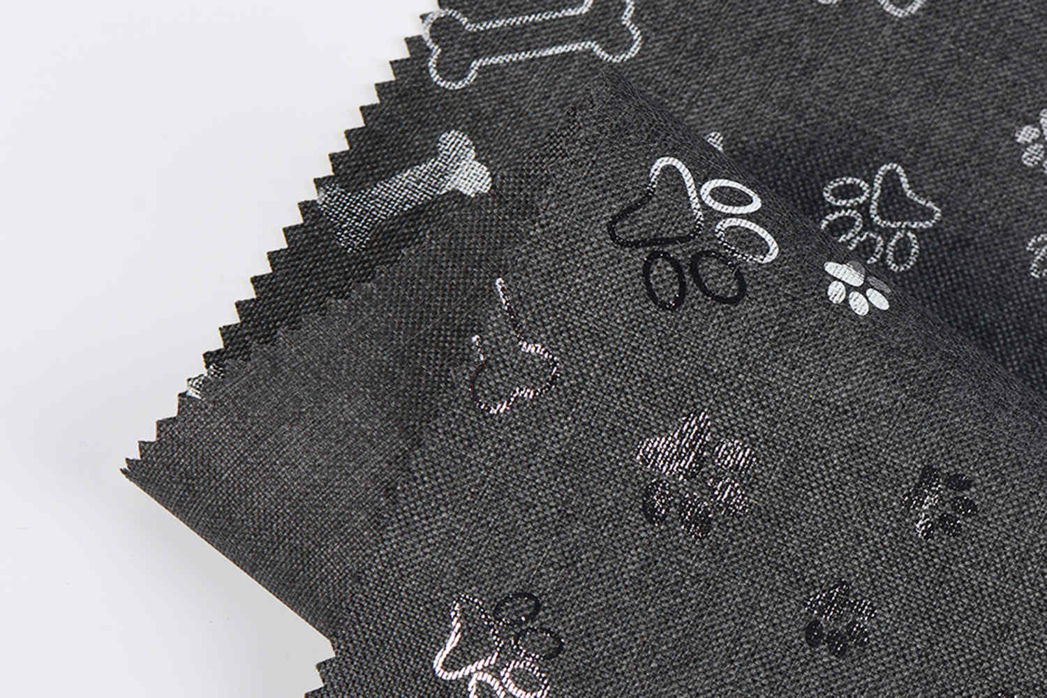 Cation 68t 68T con rivestimento PU con stampa d'argento