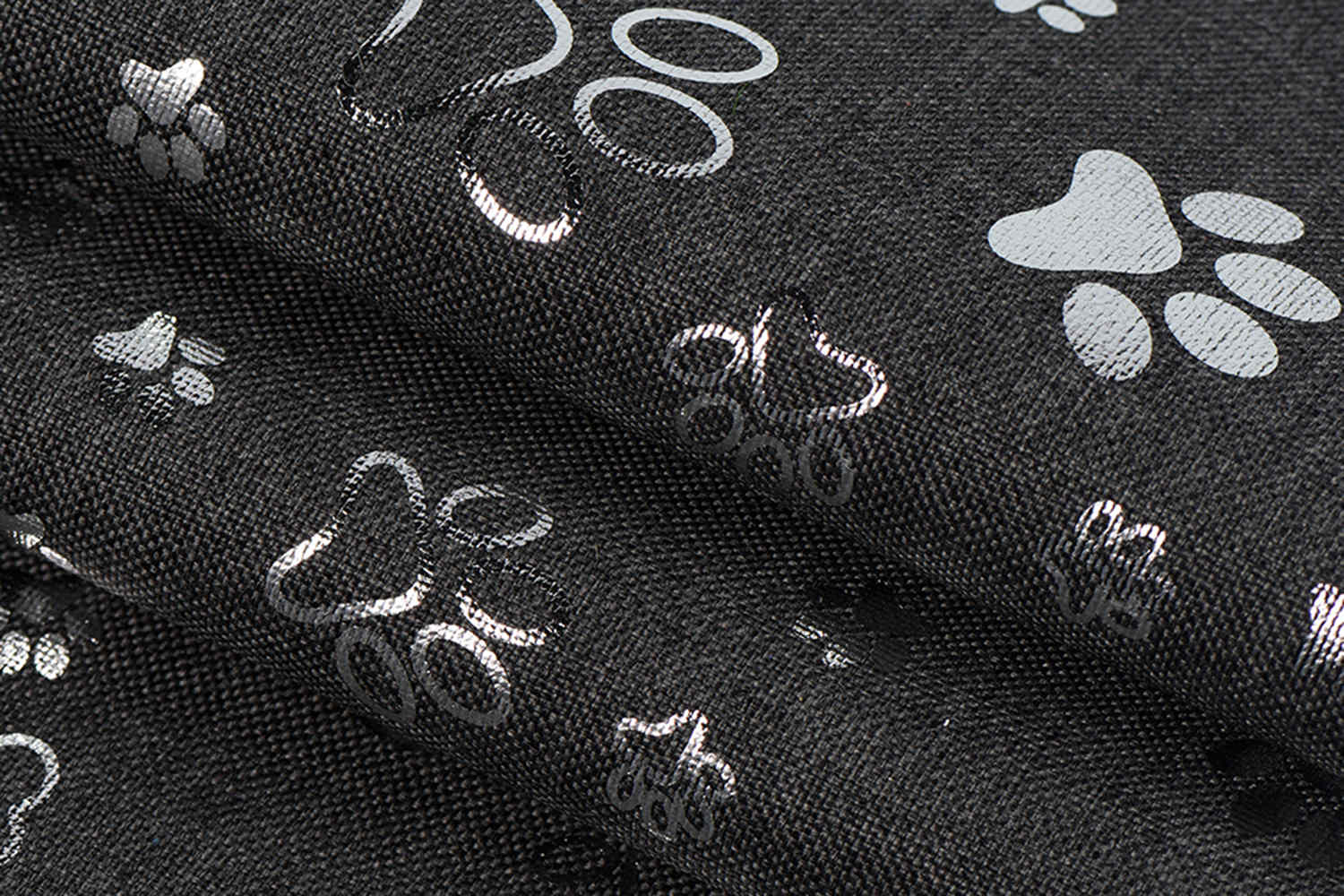 Cation 68t 68T con rivestimento PU con stampa d'argento