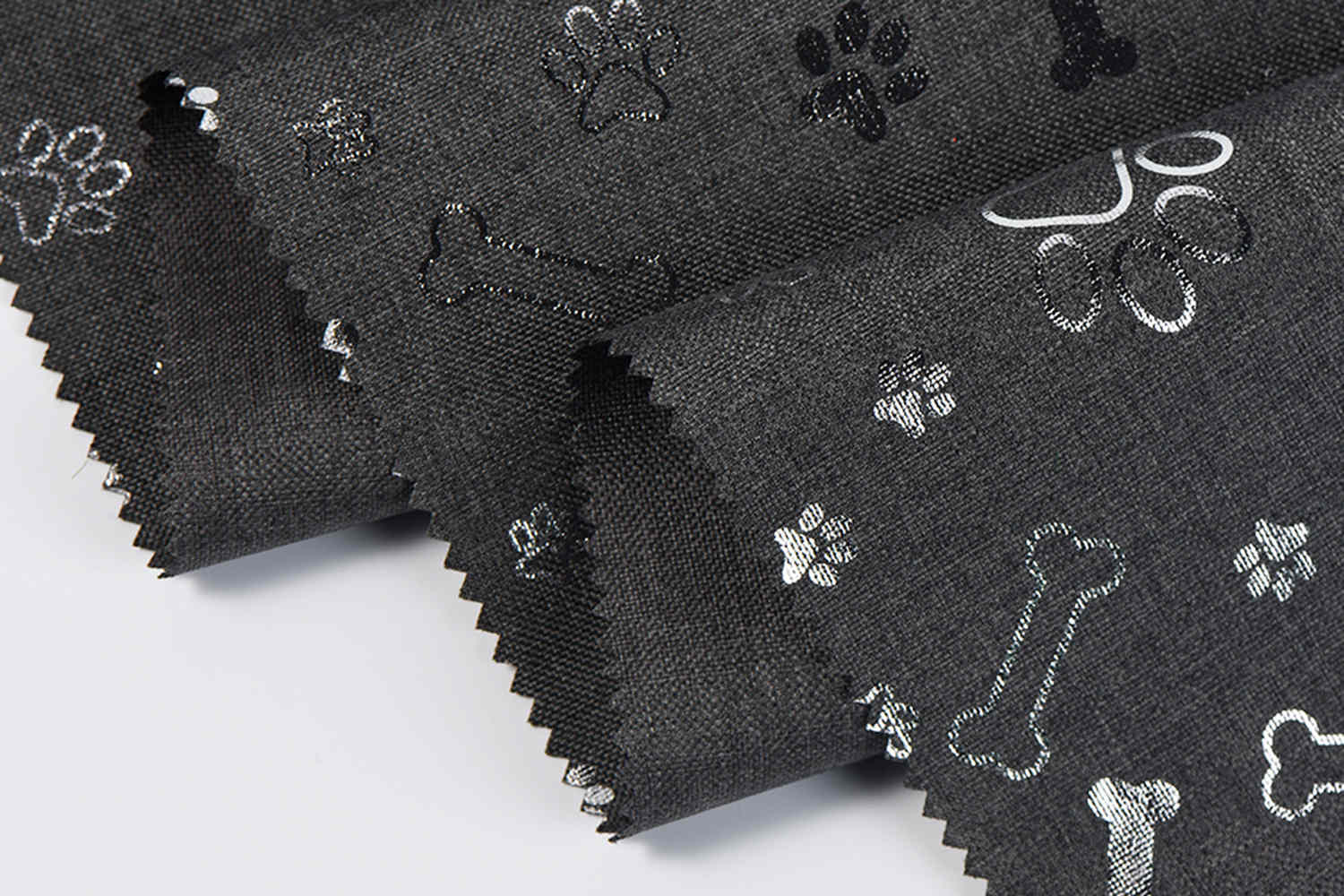 Cation 68t 68T con rivestimento PU con stampa d'argento